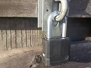 weatherproof combination padlock